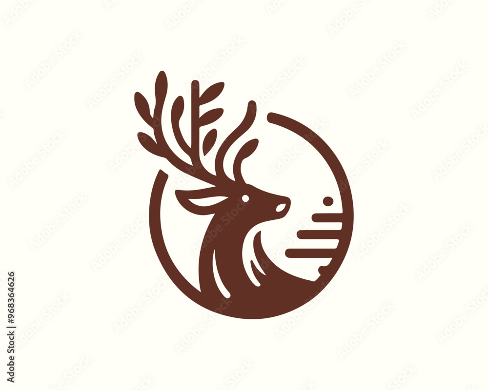 Obraz premium deer logo