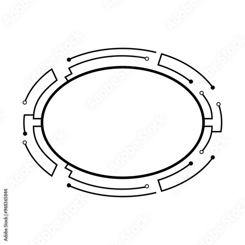 nanotechnology microchip frame cartoon. fabrication lithography, wafer substrate, photolithography etching nanotechnology microchip frame sign. isolated symbol vector illustration