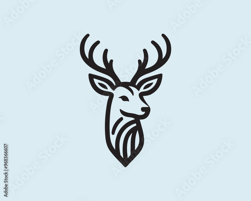 deer head vector