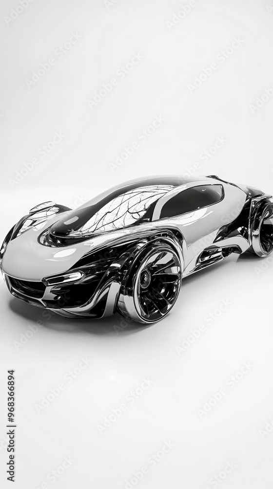 Sleek Futuristic Luxury Car Model: Shiny Chrome Design, Aerodynamic Performance, High-Tech Engineering, Unique Collectible Toy Showcase, Exquisite Aesthetics, Modern Automotive Art and Photography Sleek Futuristic Luxury Car Model: Shiny Chrome Design, Aerodynamic Performance, High-Tech Engineering, Unique Collectible Toy Showcase, Exquisite Aesthetics, Modern Automotive Art and Photography