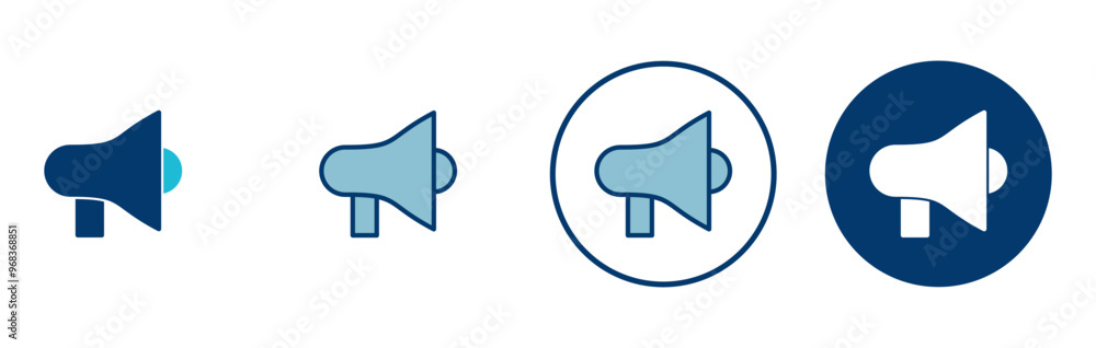 Megaphone icon vector isolated on white background. Loudspeaker icon vector. Volume icon