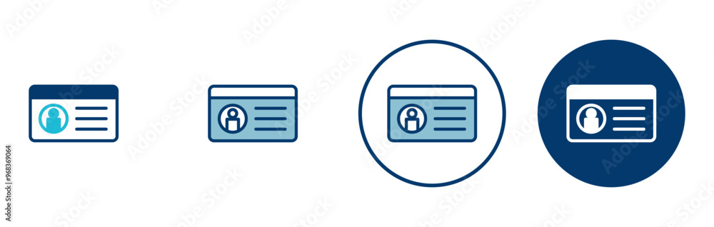 License icon vector isolated on white background. Identity icon. Id card License icon vector isolated on white background. Identity icon. Id card