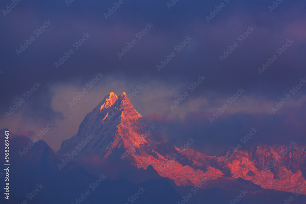 Fototapeta premium Cordillera at sunset