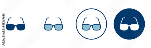 Glasses icon vector isolated on white background. Stylish Eyeglasses. Glasses vector. Optical concept