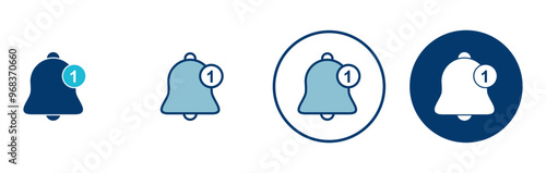 Bell Icon vector isolated on white background. Notification symbol. Bell vector icon