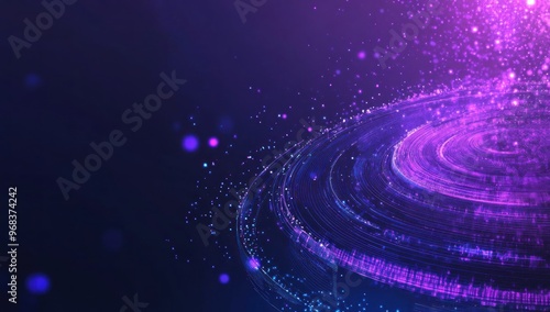 Abstract Spiral of Light and Color