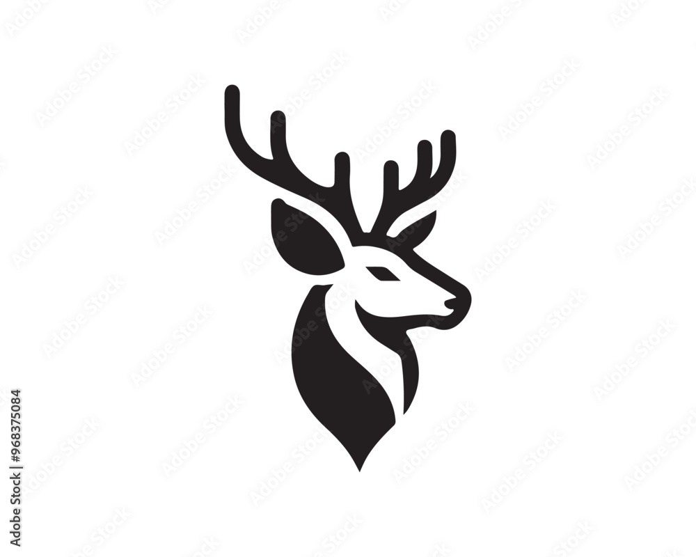 deer head vector illustration deer head vector illustration