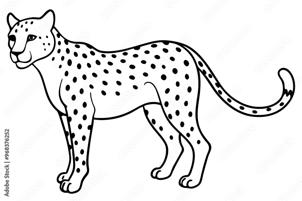 cheetah silhouette, cheetah line art vector illustration, leopard black silhouette vector
cheetah silhouette, cheetah line art vector illustration, leopard black silhouette vector