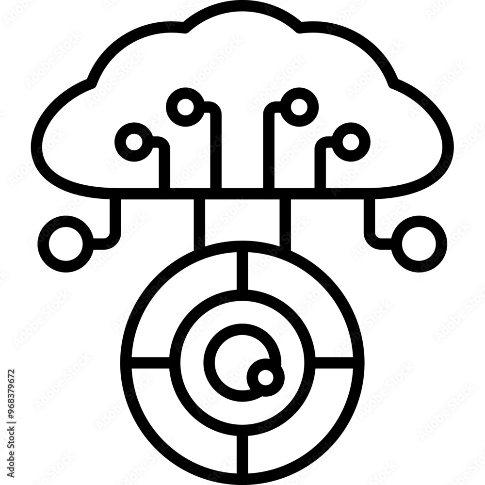 Obraz premium Cloud Computing Icon