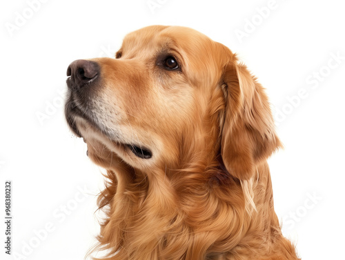 golden retriever dog sitting  photo