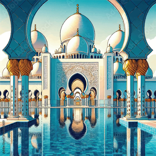 beautiful blue mosque