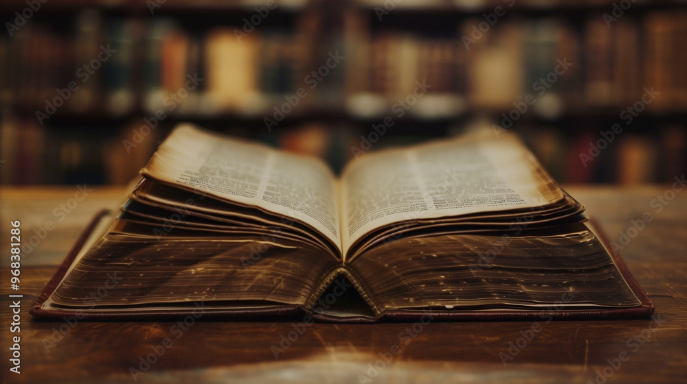 Obraz premium old books in the library