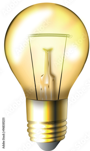 light bulb isolated on black