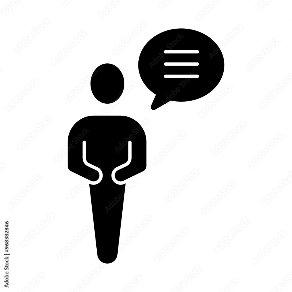 Fototapeta premium person concept line icon. Simple element illustration. person concept outline symbol design.