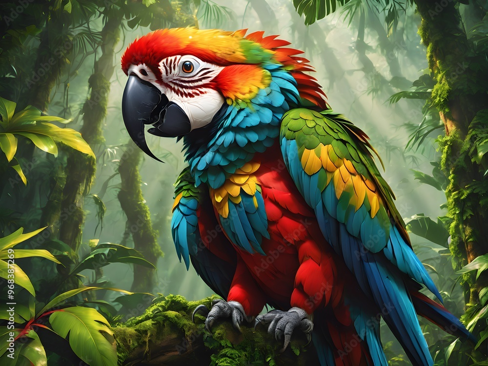 Obraz premium blue and yellow macaw