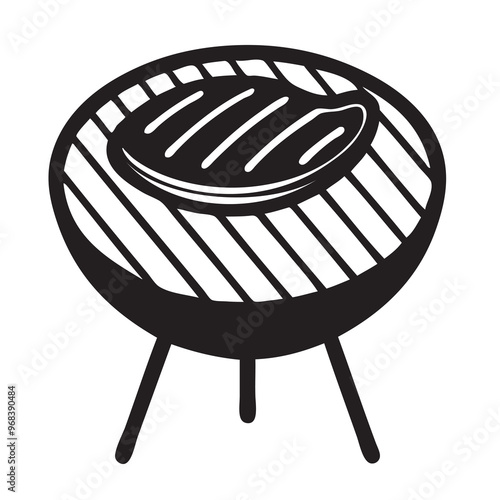 Steak on grill grate