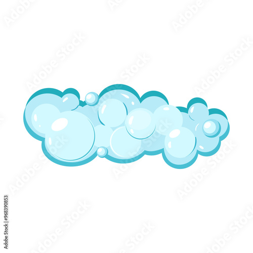 bubbles shampoo foam cartoon. cleanse wash, rinse scalp, conditioner suds bubbles shampoo foam sign. isolated symbol vector illustration