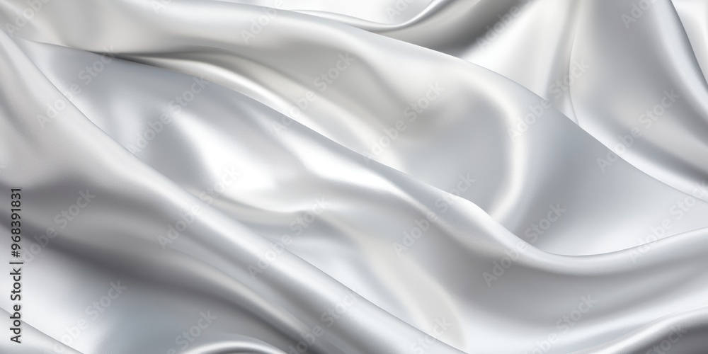 Flowing silver fabric abstract background Flowing silver fabric abstract background