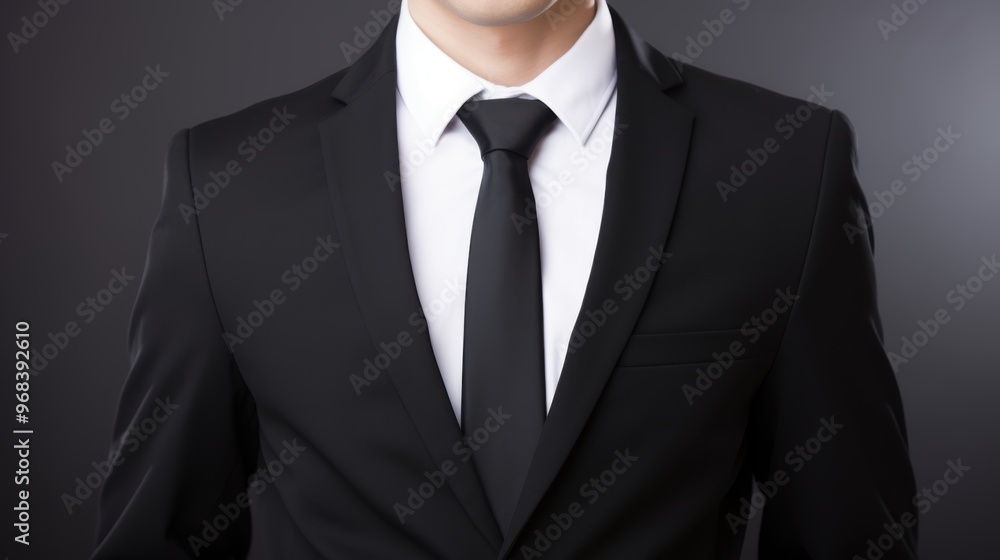 Businessman in a black suit and tie Businessman in a black suit and tie
