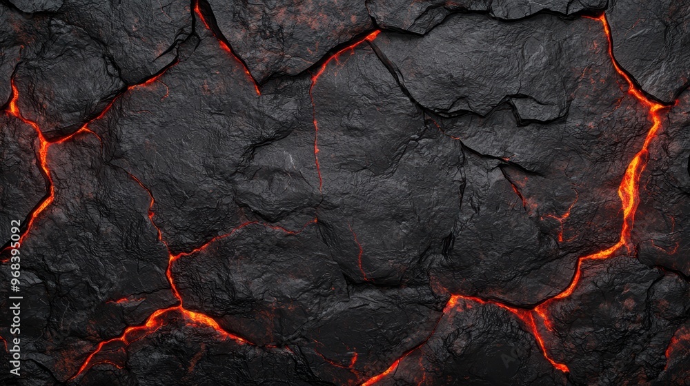 Fiery volcanic rock texture Fiery volcanic rock texture