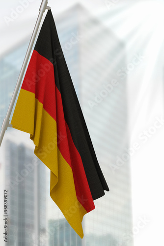 Germany national flag. Render 3D. photo