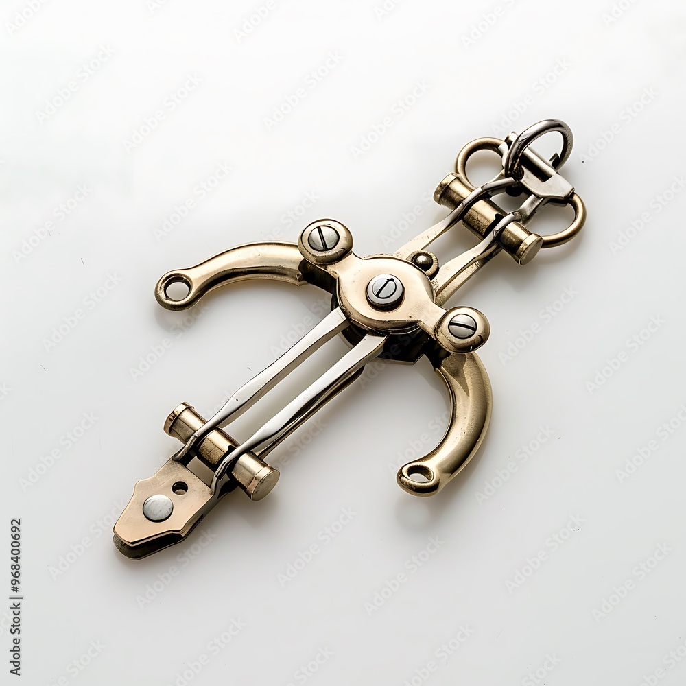 Clasp isolated on white background. 3D rendering. Clasp isolated on white background. 3D rendering.