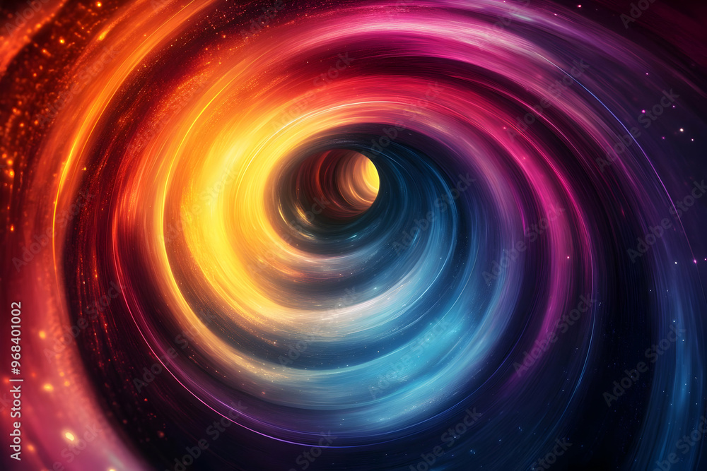 Cosmic Vortex: A Journey Through Space, Time, and Color Cosmic Vortex: A Journey Through Space, Time, and Color