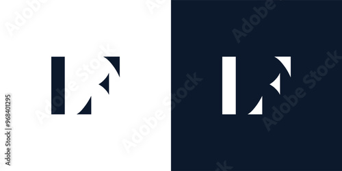 Abstract letter LF logo.