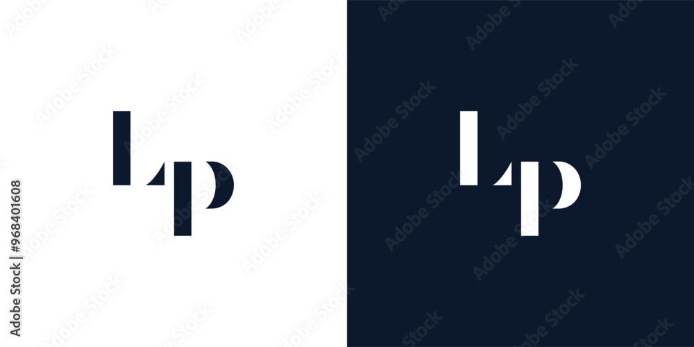 Abstract letter LP logo. Abstract letter LP logo.