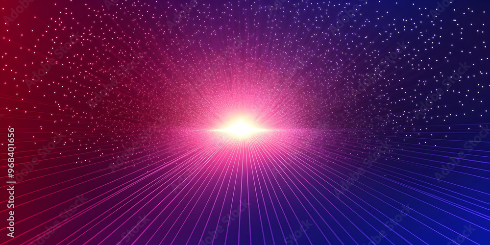Vibrant Light Rays and Particles: A Neon Purple and Pink Background Vibrant Light Rays and Particles: A Neon Purple and Pink Background