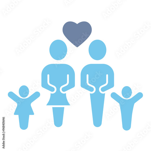 family concept line icon. Simple element illustration. family concept outline symbol design.