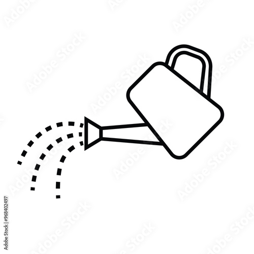 watering can icon outline style
