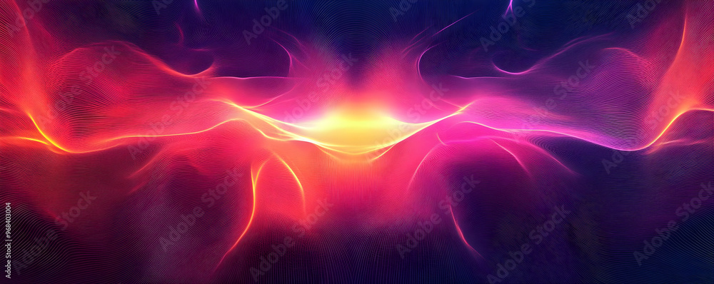 Abstract Background with Vibrant Waves of Pink, Purple, and Orange Abstract Background with Vibrant Waves of Pink, Purple, and Orange