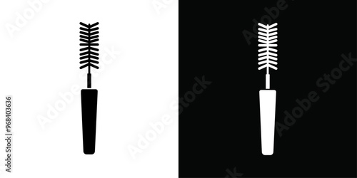 Bottle sweeper cleaning brush icon Thin line flat illustration