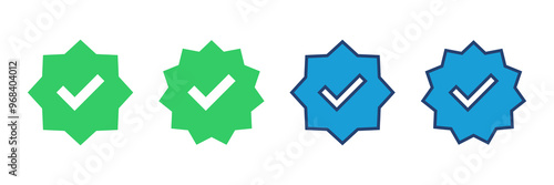 verified icon vector. verification check mark. approved icon