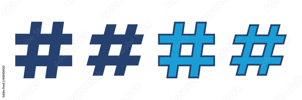 Obraz premium Hashtag icon vector. hashtag symbol