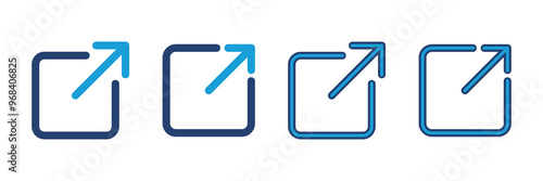 External link icon vector. link icon vector. hyperlink symbol