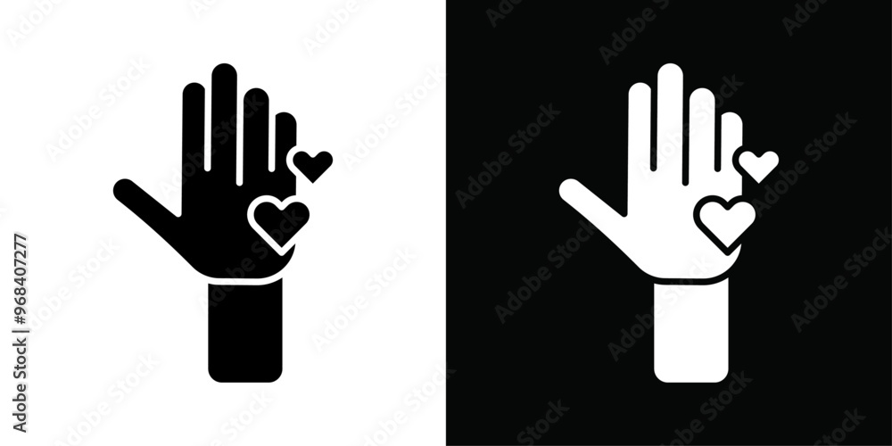 Volunteer icon Thin line flat illustration Volunteer icon Thin line flat illustration