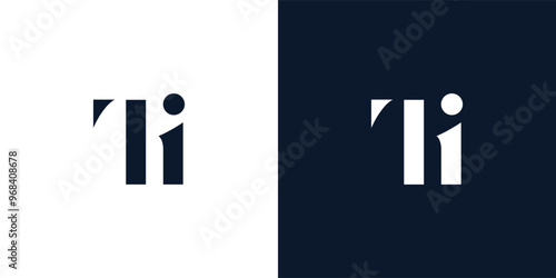 Abstract letter TI logo.