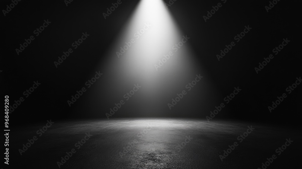 Spotlight on a Black Background: A Dramatic and Intriguing Scene Spotlight on a Black Background: A Dramatic and Intriguing Scene