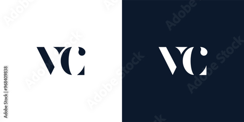 Abstract letter VC logo.