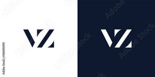 Abstract letter VZ logo.