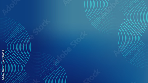Futuristic Geometric background blue abstract. Vector editable