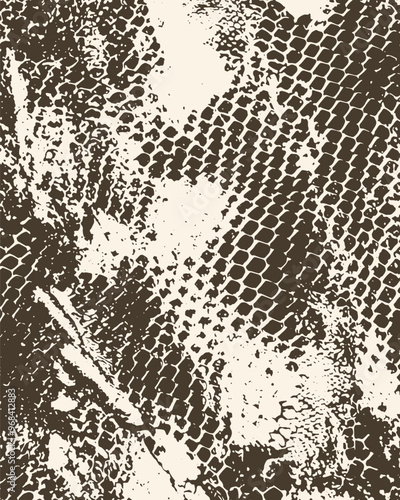 Snake Python Animal Print Snakeskin Safari Textile Pattern Vector Illustration