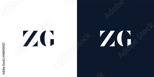 Abstract letter ZG logo.