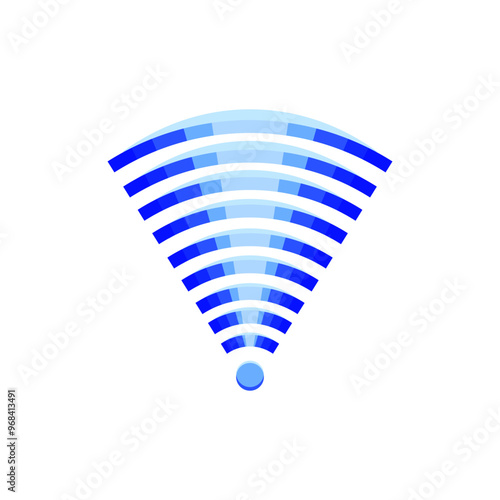 diffraction wireless signal wave cartoon. polarization spectrum, antenna transmitter, receiver noise diffraction wireless signal wave sign. isolated symbol vector illustration