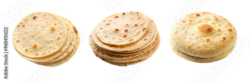 High-Quality Photos of Tortillas, Flatbreads, and Buns for Culinary Use