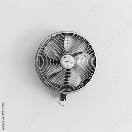 Wall fan isolated on white background.