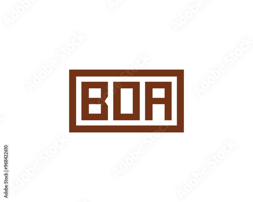 BOA logo design vector template. BOA