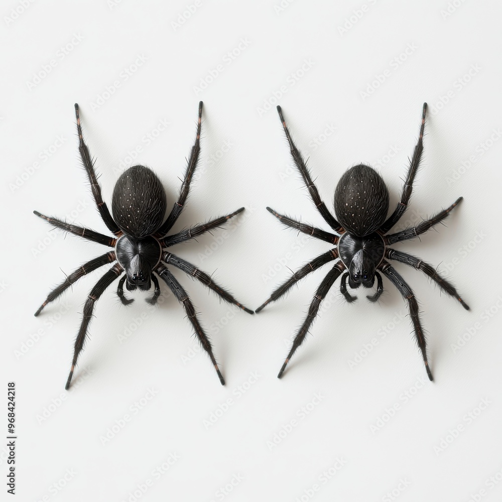 spider on white background spider on white background